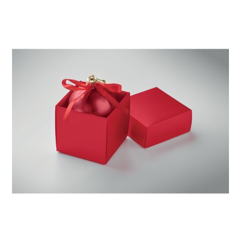 Christmas bauble gift box red