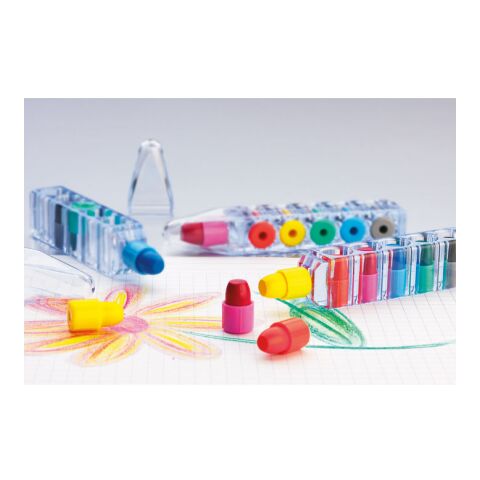 Set of 6 wax crayons transparent | No Branding | not available | not available | not available