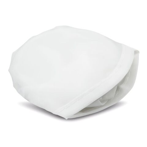 Foldable frisbee in pouch white