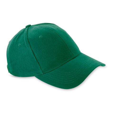 Baseball cotton cap 260 g/m2 green | No Branding | not available | not available | not available