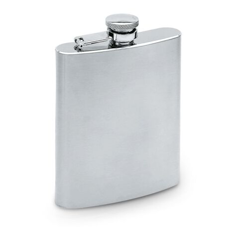 Slim hip flask 175 ml matt silver | No Branding | not available | not available | not available