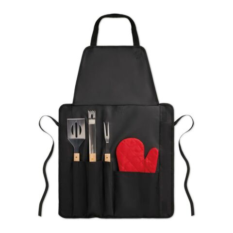 BBQ apron with BBQ tools black | No Branding | not available | not available | not available