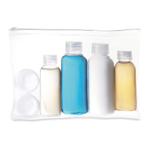 Travelling pouch with bottles transparent | No Branding | not available | not available