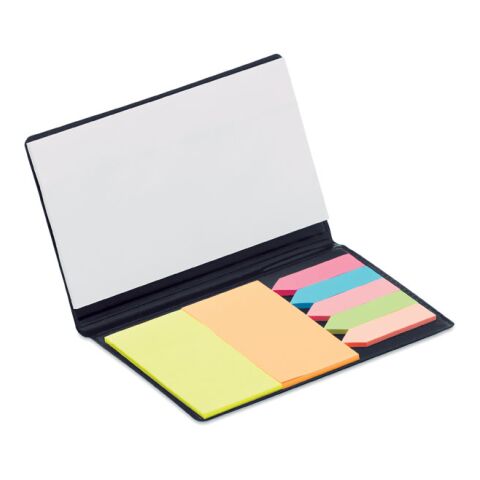 Memo pad with page markers black | No Branding | not available | not available | not available