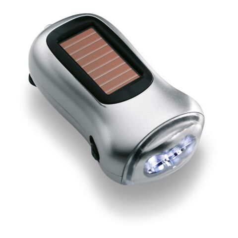 Dual powered dynamo torch matt silver | No Branding | not available | not available