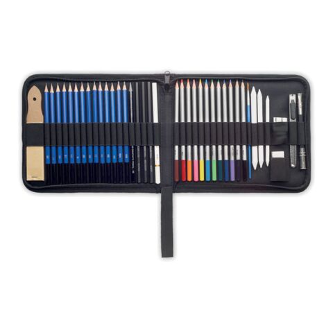 40 piece art set in case black | No Branding | not available | not available | not available