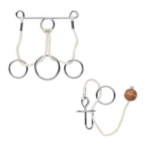 Set of 2 metal brain teasers silver | No Branding | not available | not available | not available