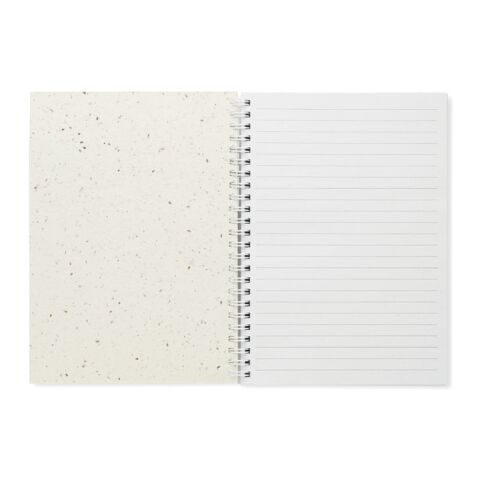 A5 seed paper cover notebook with Twin-wire white | No Branding | not available | not available