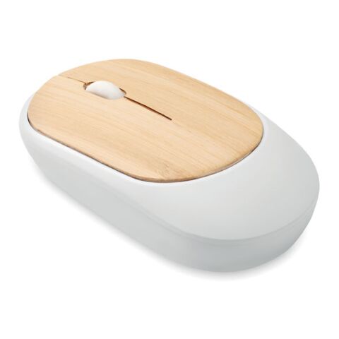 Wireless mouse in bamboo white | No Branding | not available | not available