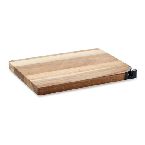 Acacia wood cutting board with knife sharpener wood | No Branding | not available | not available