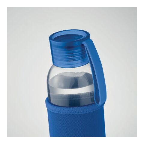 Recycled glass bottle 500 ml royal blue