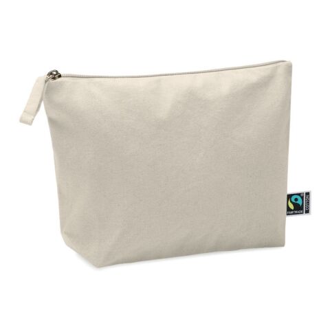 Cosmetic bag Fairtrade beige | No Branding | not available | not available | not available