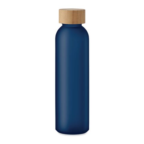 Frosted glass bottle 500ml transparent/blue | No Branding | not available | not available | not available