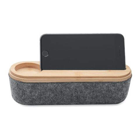 RPET felt pencil case with lid wood | No Branding | not available | not available