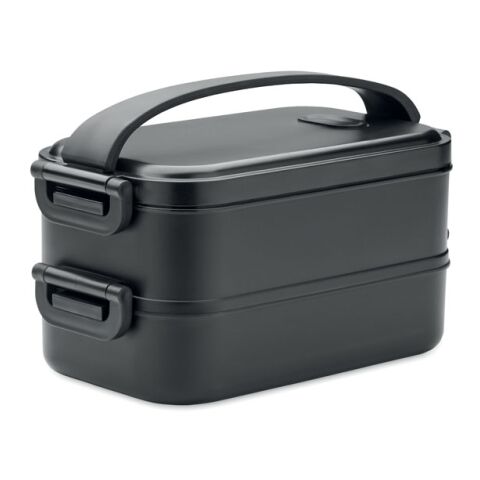 Lunch box in recycled PP black | No Branding | not available | not available | not available