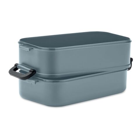 Lunch box in recycled PP petrol | No Branding | not available | not available | not available