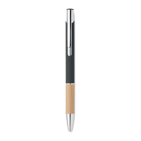 Push button aluminium &amp; wood pen black | No Branding | not available | not available