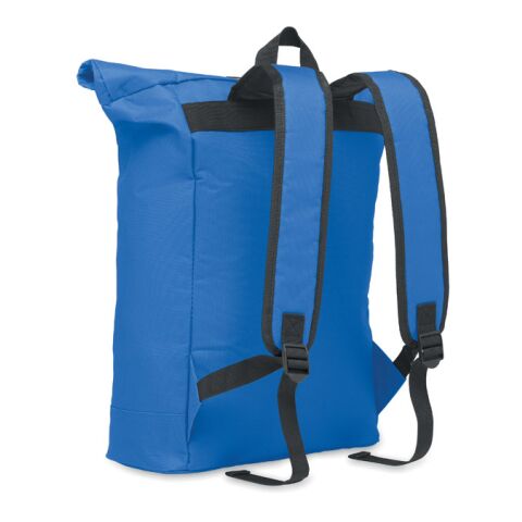 600Dpolyester rolltop backpack royal blue