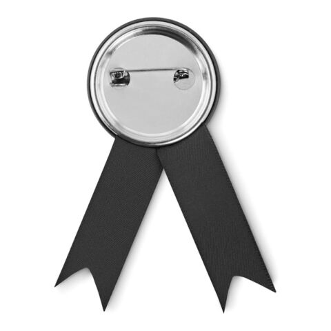 Ribbon style badge pin black | No Branding | not available | not available | not available