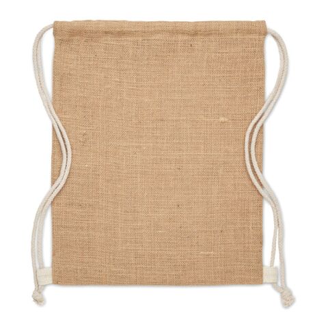 Jute drawstring bag beige | No Branding | not available | not available | not available