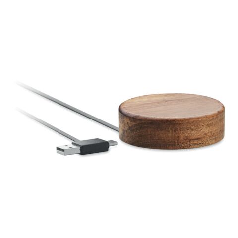 Wireless charger in acacia 15W wood | No Branding | not available | not available