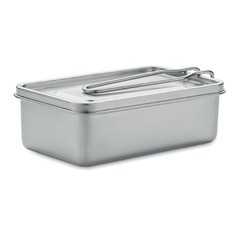 Stainless steel lunch box silver | No Branding | not available | not available | not available