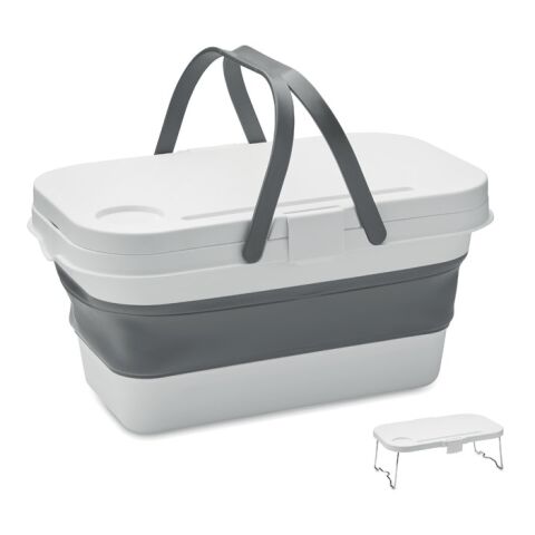 Collapsible picnic basket white | No Branding | not available | not available