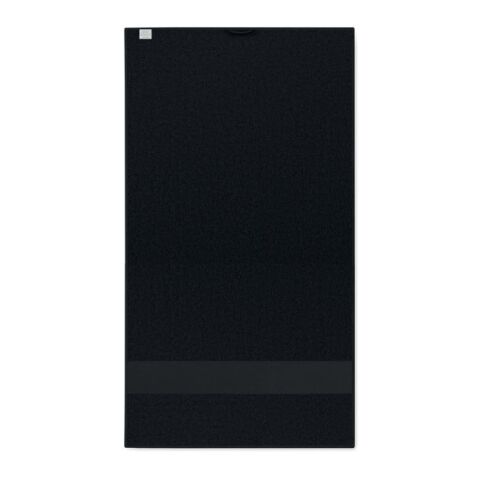 Towel organic 50x30cm black | No Branding | not available | not available | not available