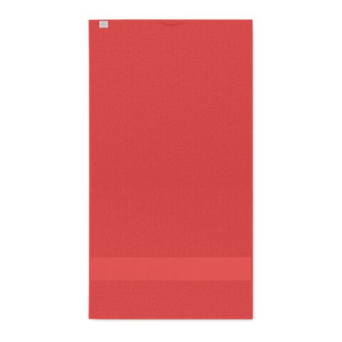 Towel organic 50x30cm red | No Branding | not available | not available | not available
