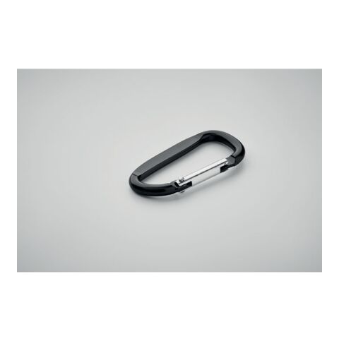 Carabiner clip in aluminium. black | No Branding | not available | not available