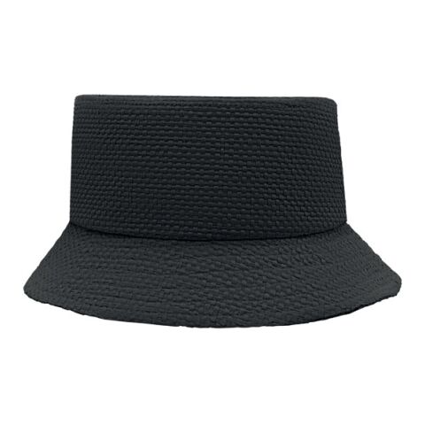 Paper straw bucket hat black | No Branding | not available | not available | not available
