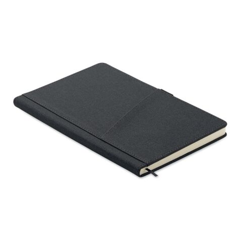 A5 notebook PU front pocket black | No Branding | not available | not available | not available