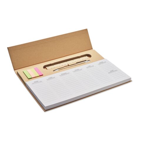 Weekly desktop planner beige | No Branding | not available | not available | not available