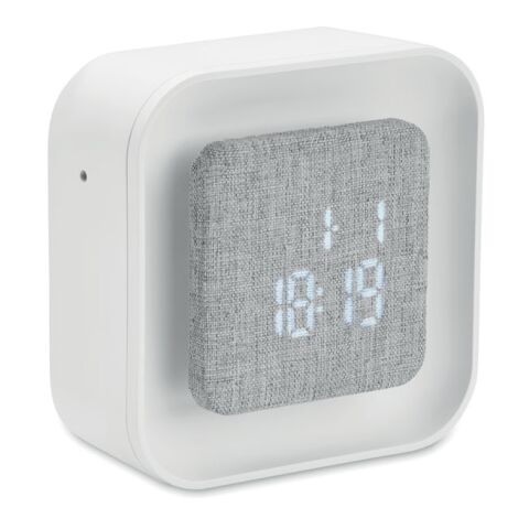 Recycled ABS/RPET alarm clock white | No Branding | not available | not available | not available