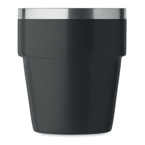 Double wall tumbler 250 ml black | No Branding | not available | not available | not available