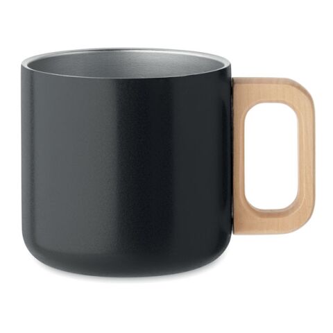 Double wall mug 350 ml black | No Branding | not available | not available | not available