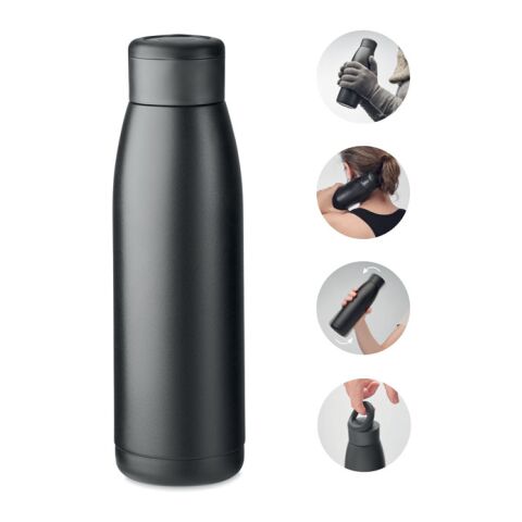 Heat-cool double wall bottle black | No Branding | not available | not available | not available