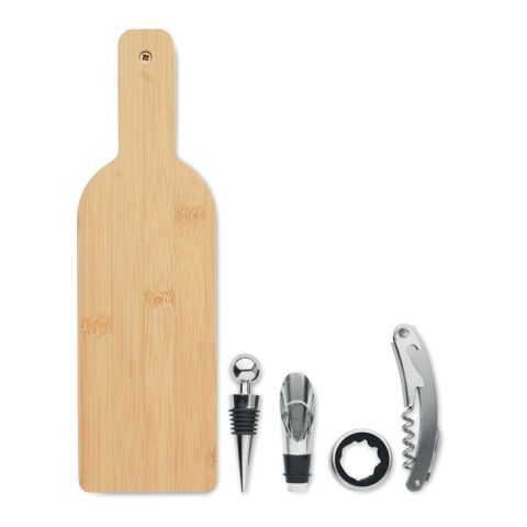 Bottle shaped wine set wood | No Branding | not available | not available
