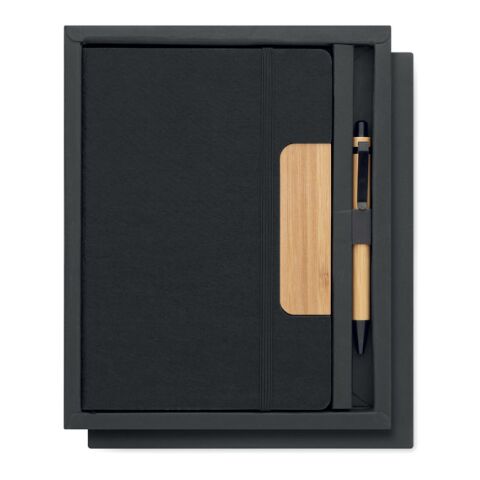 A5 RPET notebook set black | No Branding | not available | not available | not available