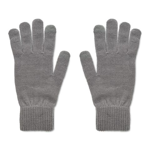 Knitted gloves in RPET grey | No Branding | not available | not available | not available