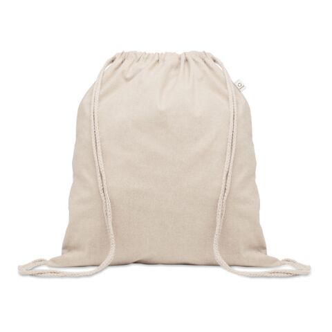 Recycled cotton drawstring bag beige | No Branding | not available | not available | not available