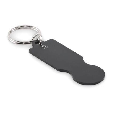 Key ring with trolley token black | No Branding | not available | not available