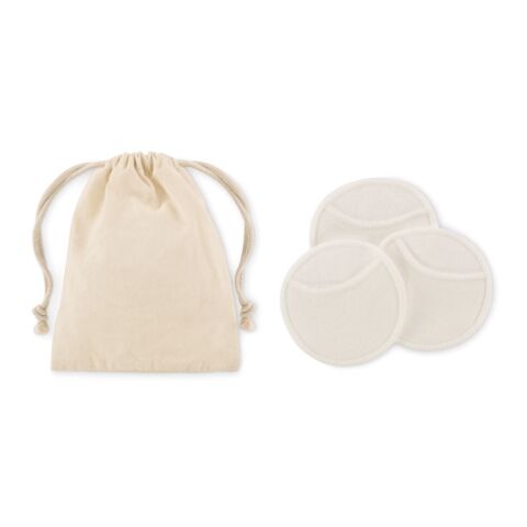 Reusable face cleaning pad set beige | No Branding | not available | not available | not available