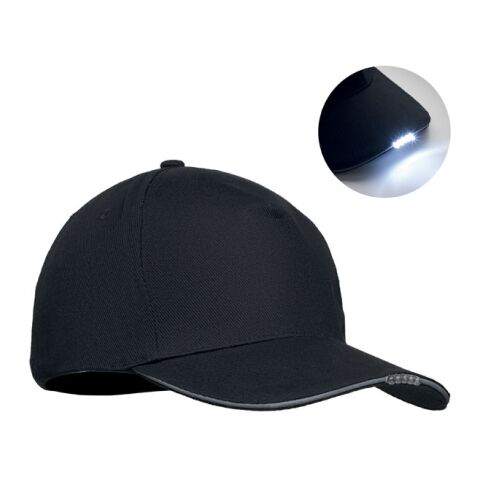 5 panel LED cotton cap 220gr/m² black | No Branding | not available | not available | not available