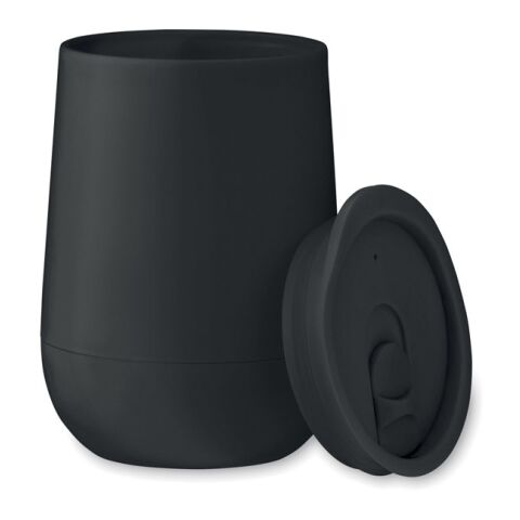 PP Double wall tumbler 300 ml black | No Branding | not available | not available
