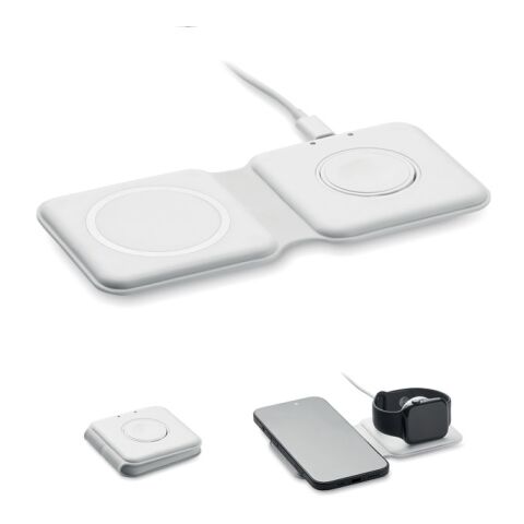 2 in 1 foldable charger 15W white | No Branding | not available | not available | not available