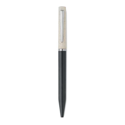 Wheat straw/ABS twist pen white/black