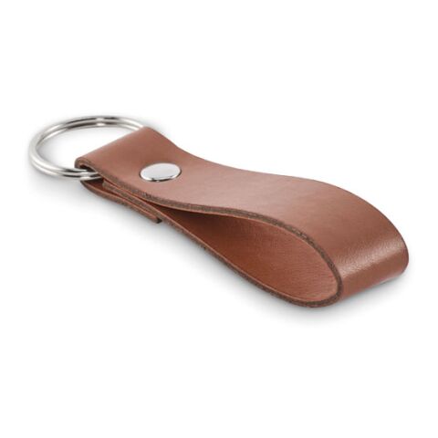 PU loop key ring brown | No Branding | not available | not available