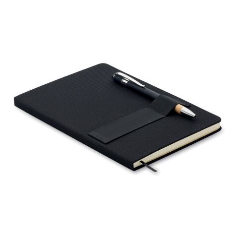 A5 RPET notebook with pen black | No Branding | not available | not available | not available