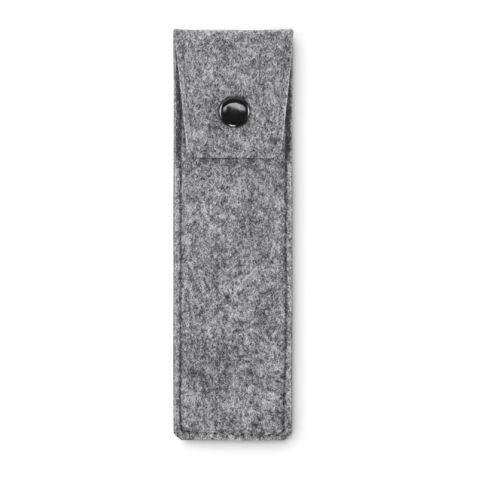 RPET felt pencil case grey | No Branding | not available | not available | not available